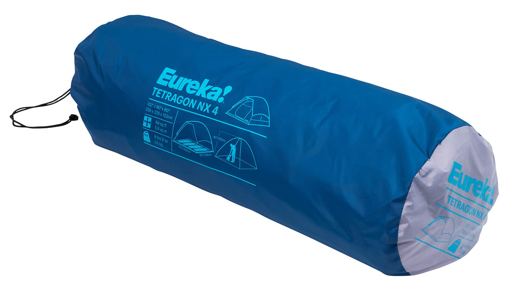 Eureka! Tetragon NX compact packed size for easy transport