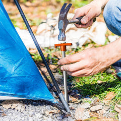 Eurmax stakes come with four 10-foot ropes for flexible, secure setup.