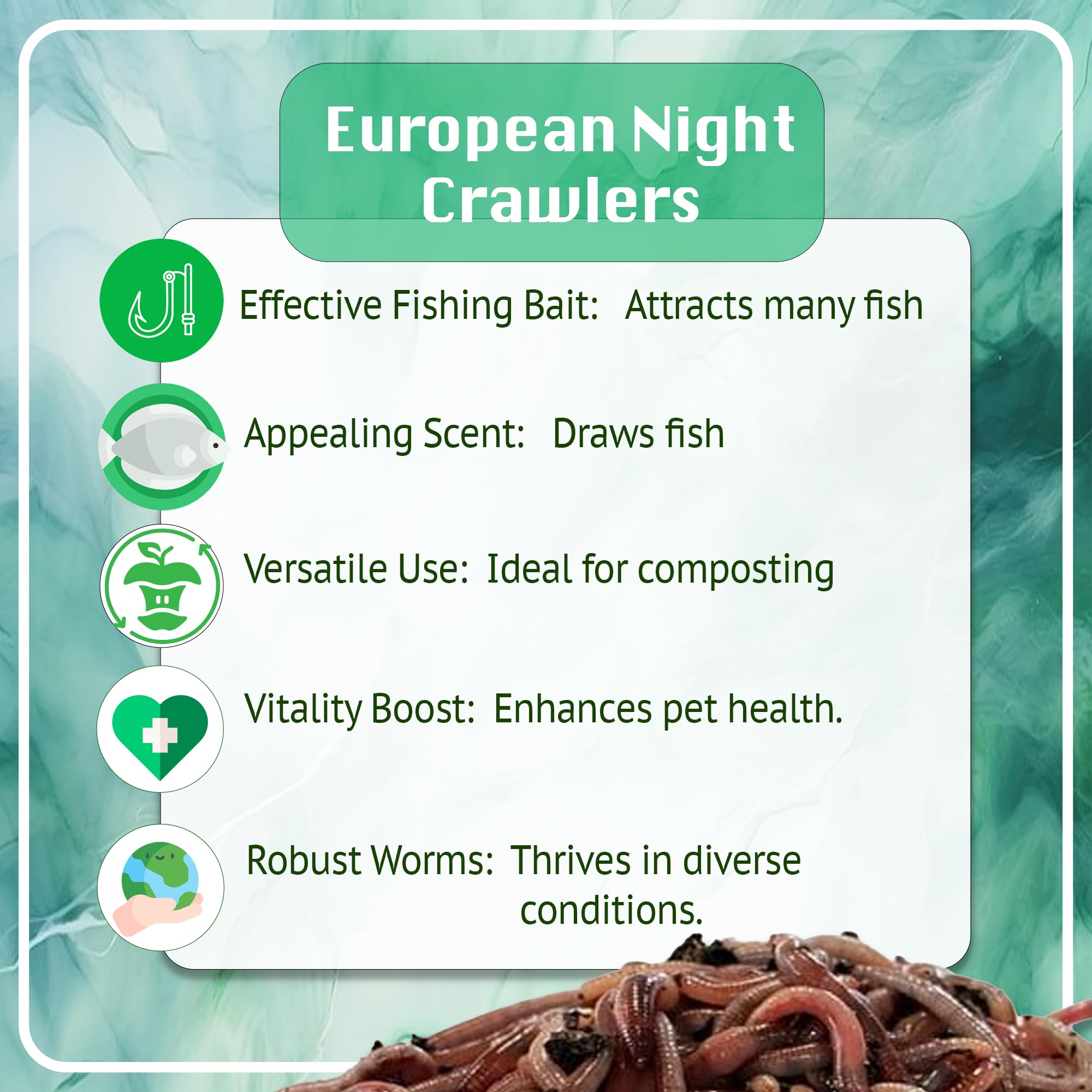 European Nightcrawlers enriching garden soil
