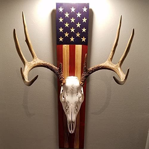 European Trophy Mount Plaque wooden deer hanger base enhances wall decor