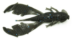 Eurotackle 00225 Micro Finesse metacraw soft lure 18mm black for finesse jigging in clear water