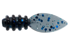 Eurotackle Micro Finesse Leech 0.75 inch black lure, ideal for panfish in cold water