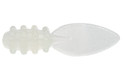 Eurotackle Micro Finesse Leech 0.75 inch glow lure for panfish and ice fishing applications.