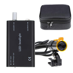 EustomA 5W headlamp clip attaches to loupe for hands-free illumination.