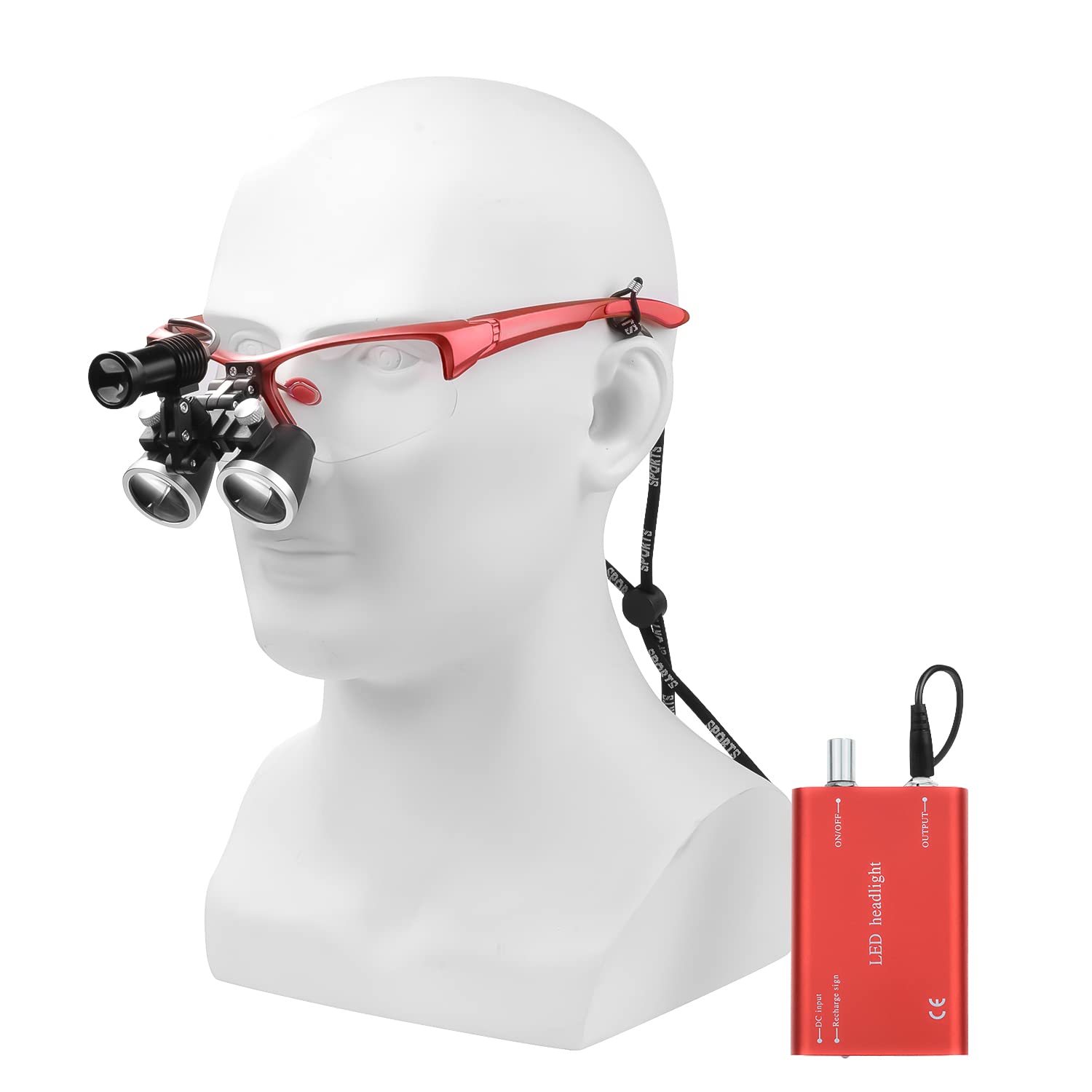 Lenses with multi-coating providing a wide field of view on EustomA loupe