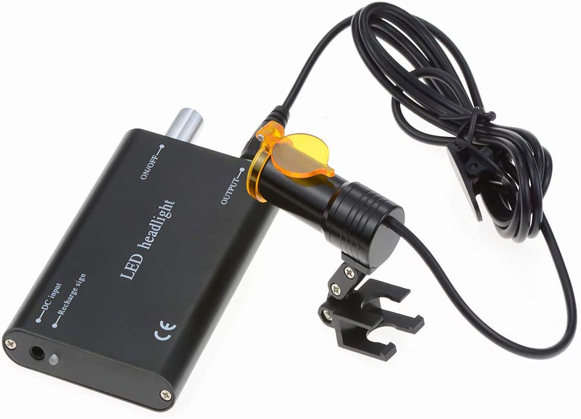 Rechargeable lithium battery powers the headlamp with easy charging options.