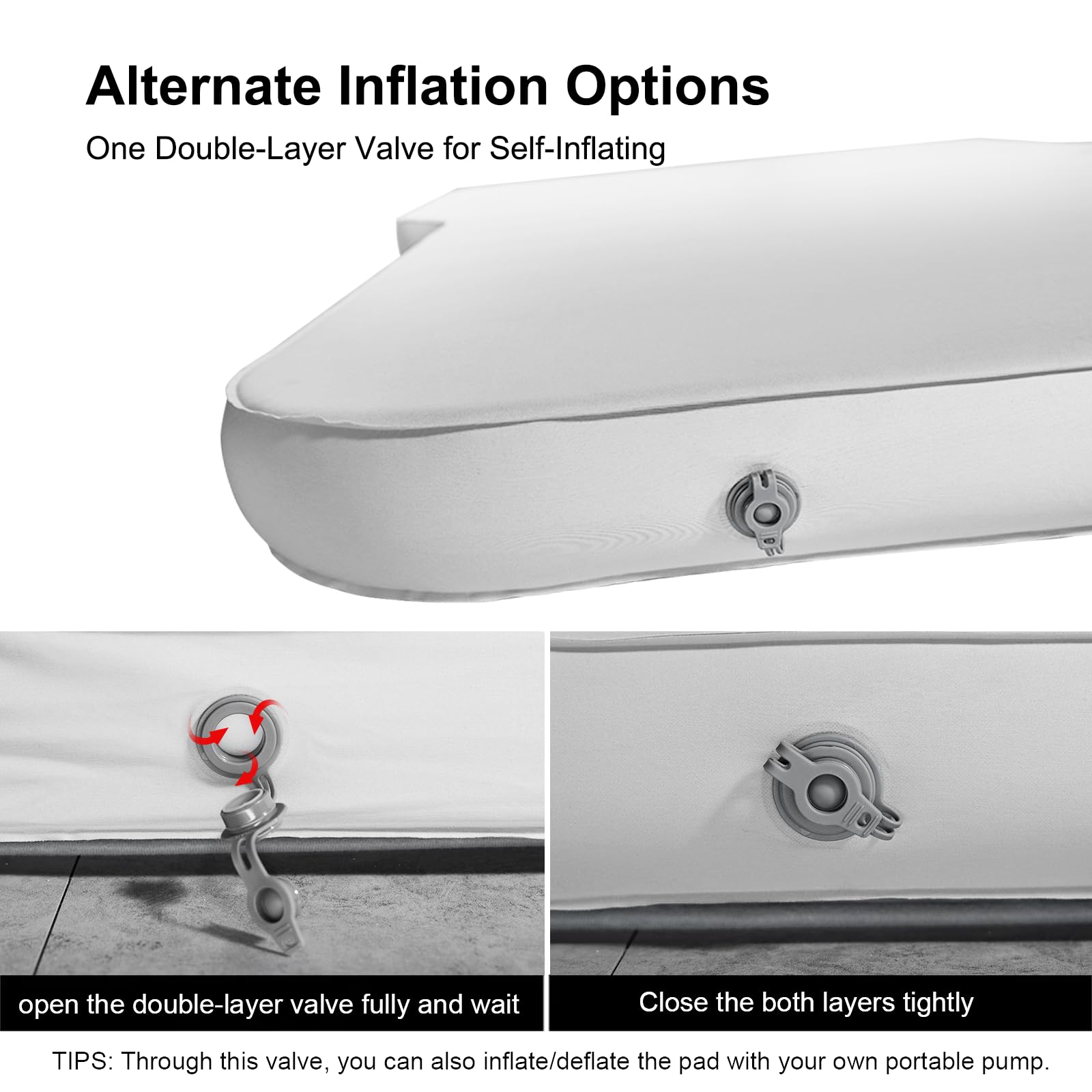 EVbase-ev air mattress usable from -10°C to 40°C conditions.