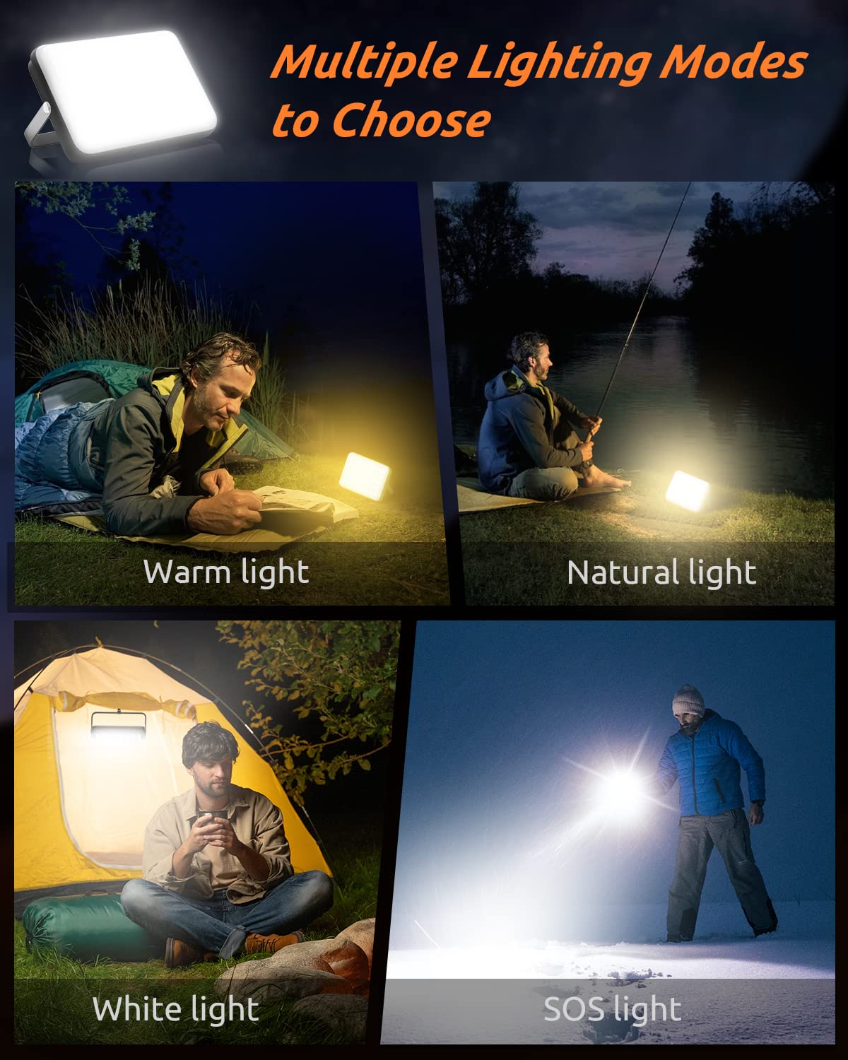 Eventek lantern emergency mode facilitates visibility in unexpected situations.