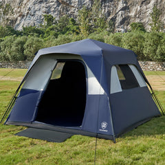 Ever Advanced 6-person tent blackout exterior view promotes private sleep outdoors.