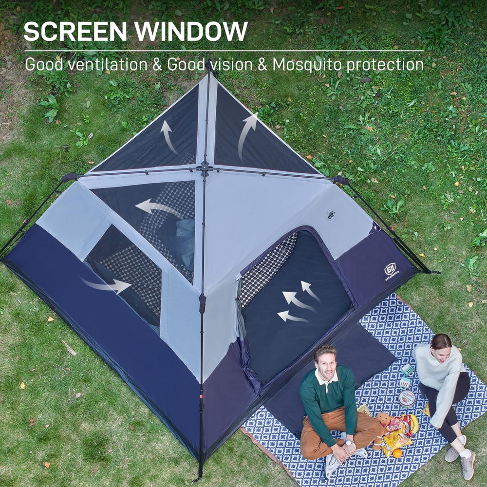 Ever Advanced 9x9-foot tent interior space supports family lounging.