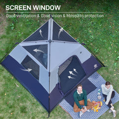 Ever Advanced 9x9-foot tent interior space supports family lounging.