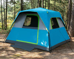Ever Advanced blackout tent offers private sleep space for six campers.