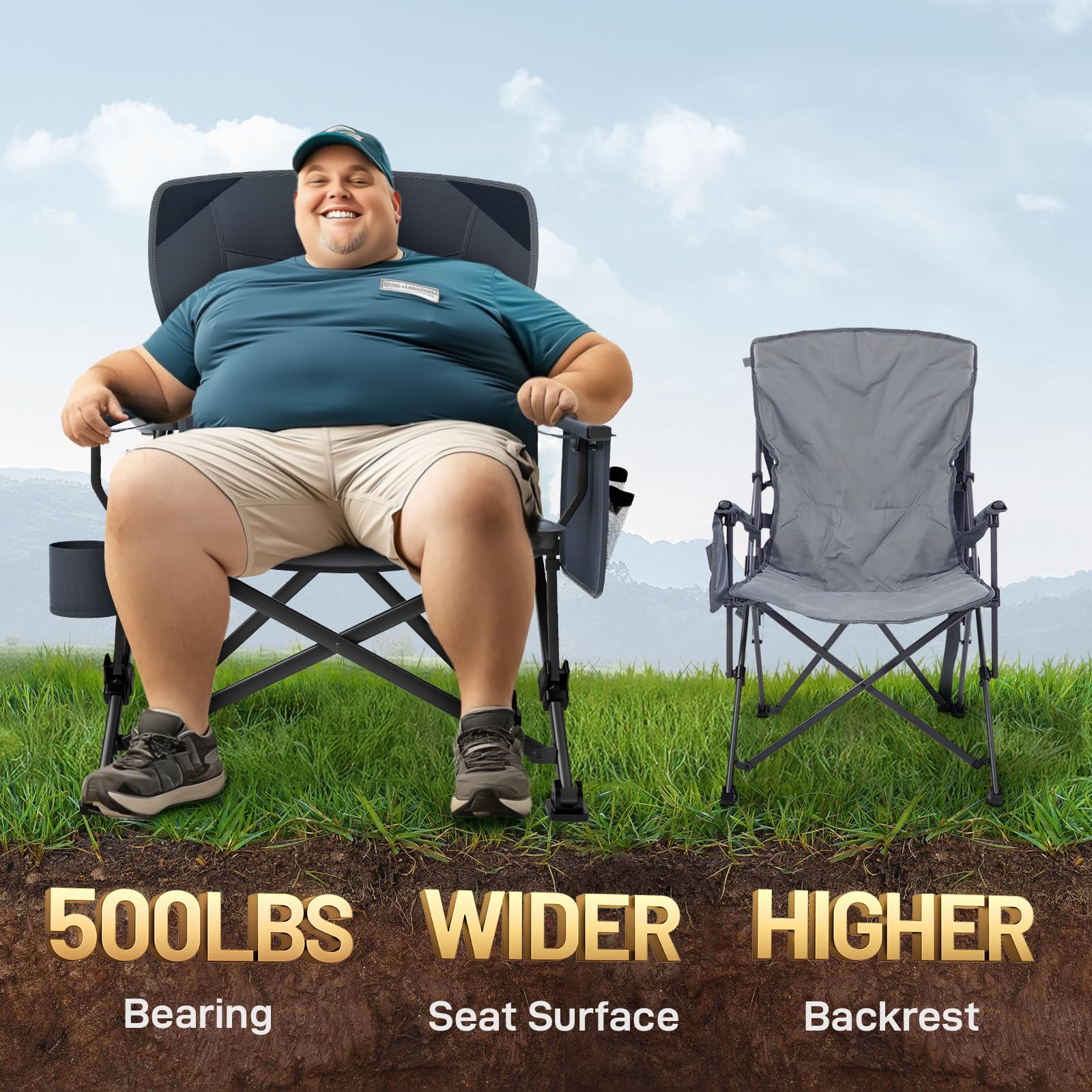 EVER ADVANCED chair features built-in mesh pocket for quick-access essentials