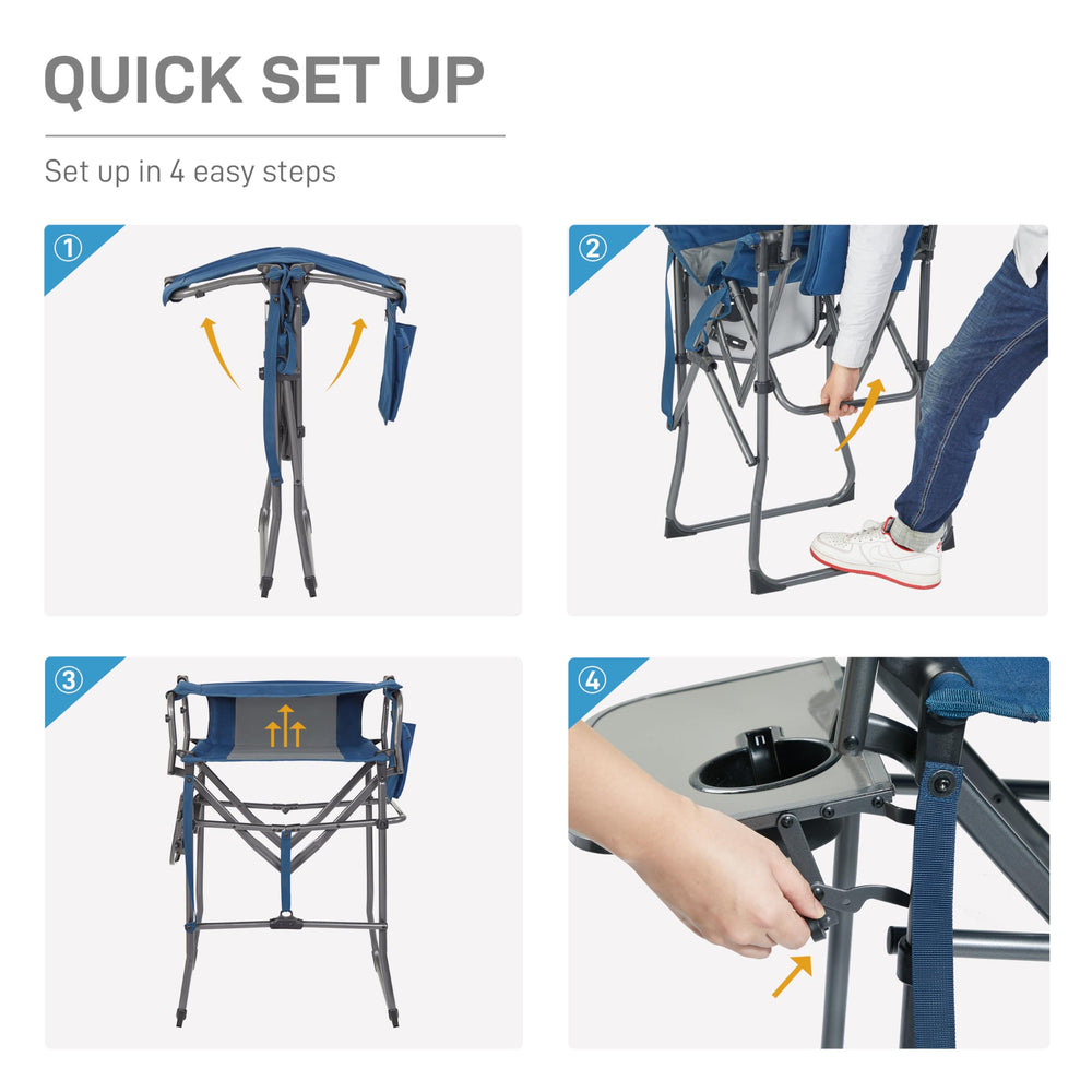 Ever Advanced foldable chair with carry handle is travel-friendly