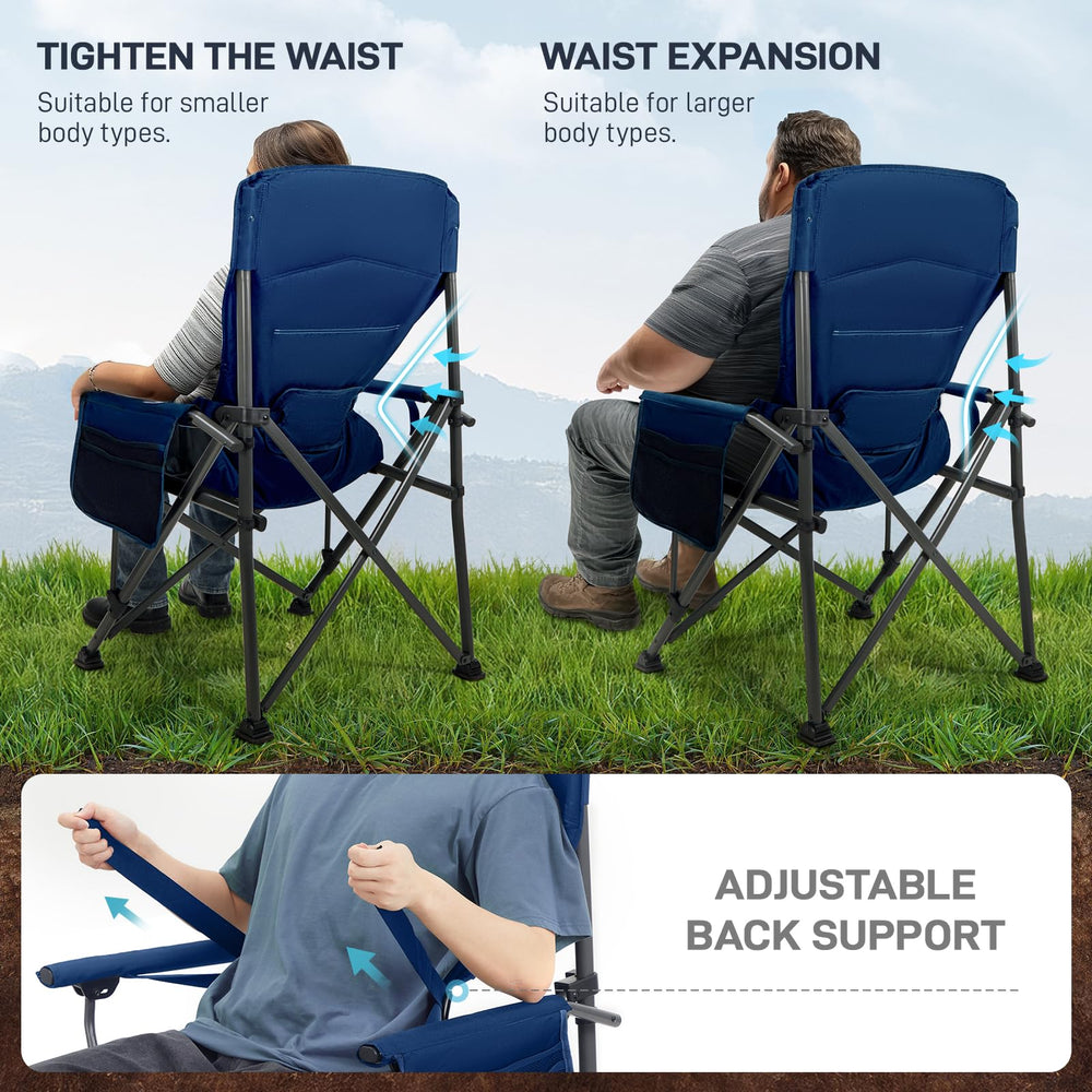 EVER ADVANCED chair heavy-duty-frame supports up to 500lbs outdoors