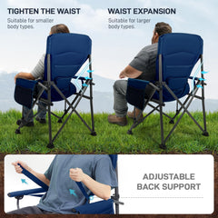 EVER ADVANCED chair heavy-duty-frame supports up to 500lbs outdoors