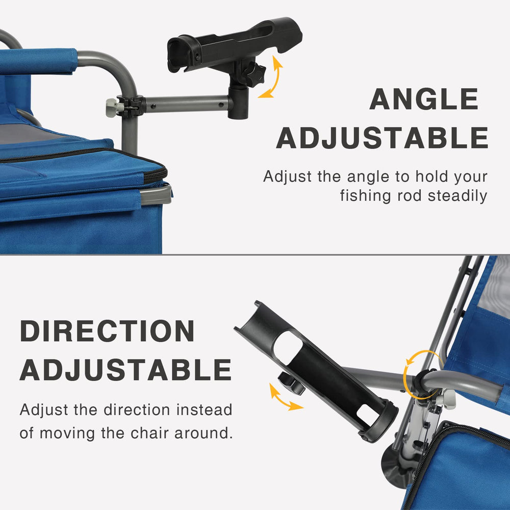 EVER ADVANCED fishing chair tackle storage holds two 3600 boxes and tools