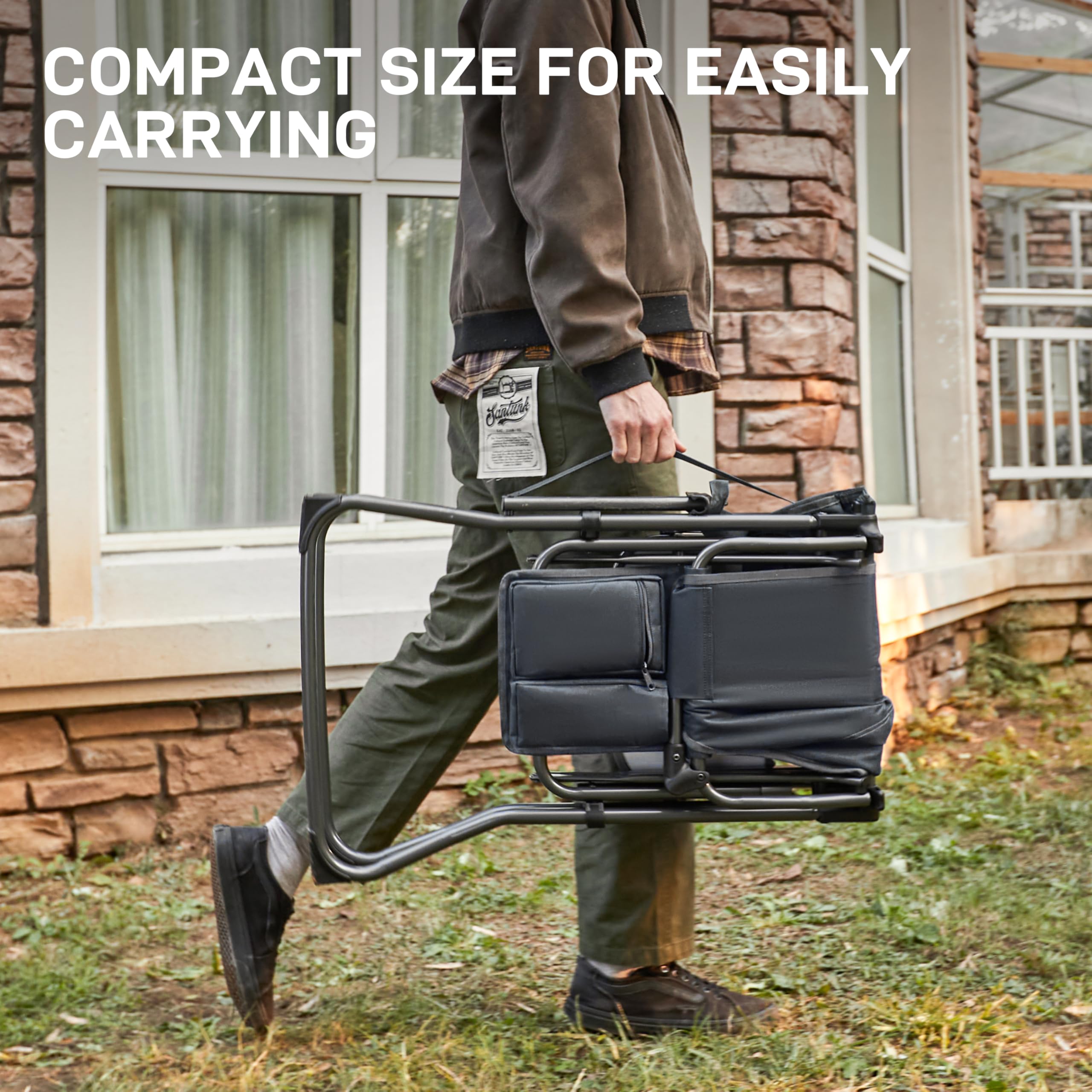 EVER ADVANCED chair offers foam armrests and footrest for comfort.