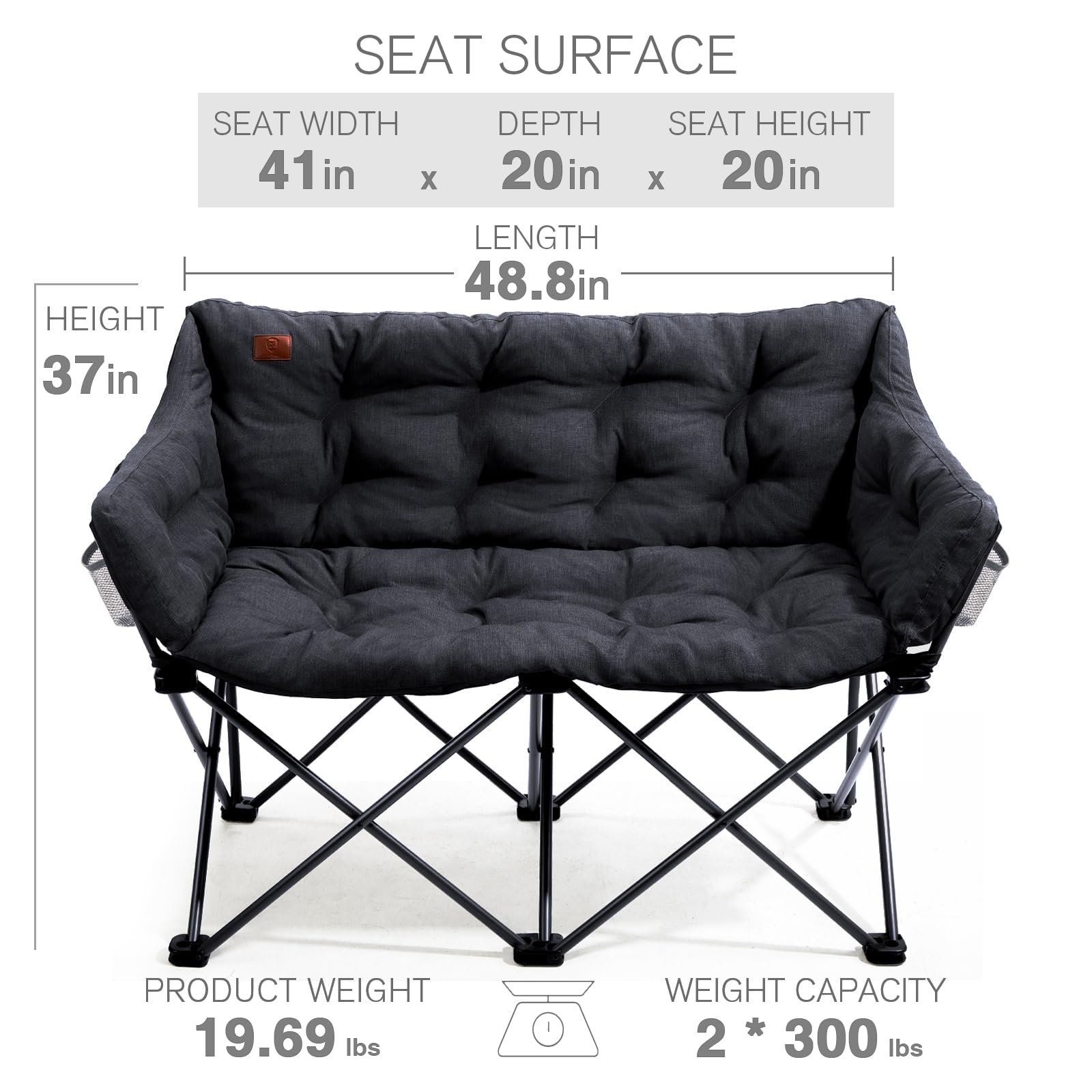 EVER ADVANCED folded size shows compact storage for easy travel.