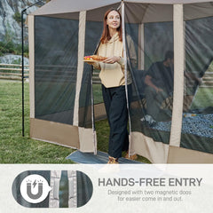 EVER ADVANCED four-side mesh ventilation with shaded breeze and insect protection