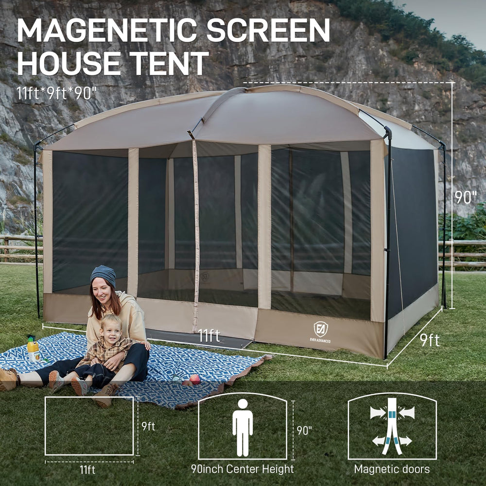 EVER ADVANCED hands-free entry magnetic doors enabling easy passage for kids and pets