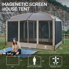 EVER ADVANCED hands-free entry magnetic doors enabling easy passage for kids and pets