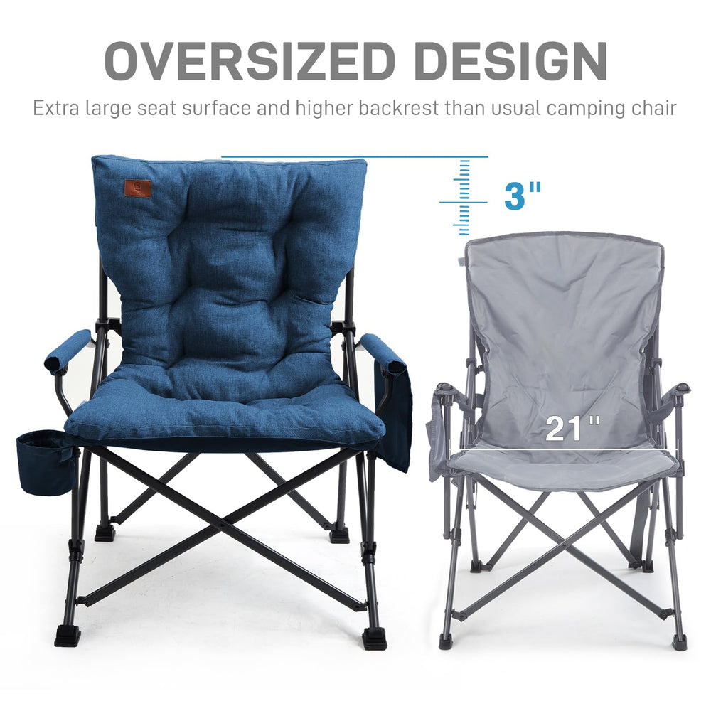 Ever Advanced heavy-duty steel frame supports up to 500 lbs for durable outdoor seating.
