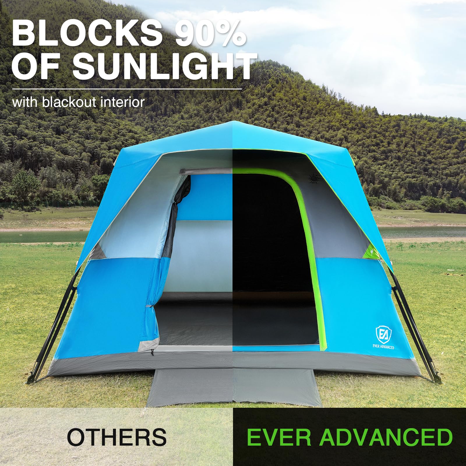 Ever Advanced instant-setup cabin tent in 60-second setup.