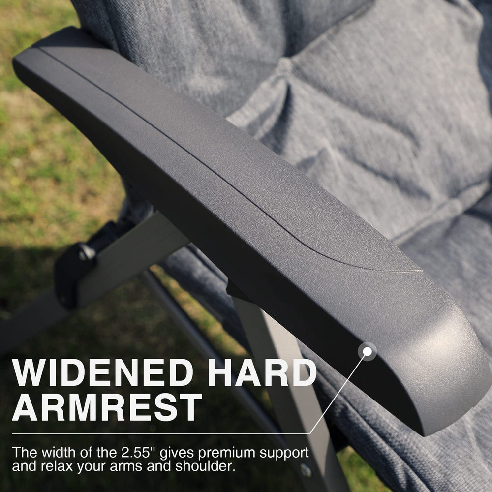 EVER ADVANCED luxury camping chair grey durable materials for backyard dining