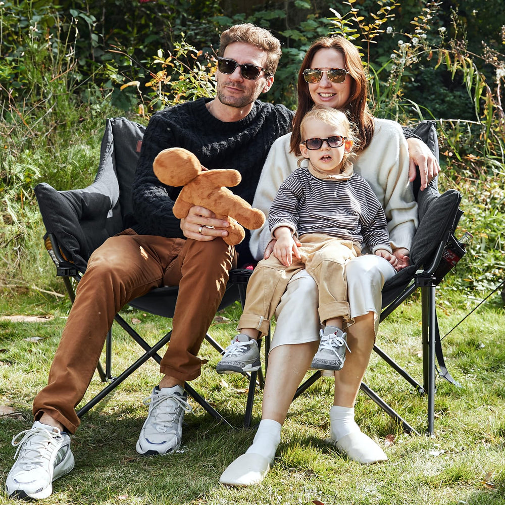 EVER ADVANCED max-load chair supports up to 600 lbs for two-person seating.
