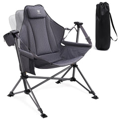 Ever Advanced padded hammock chair seat offers roomy comfort for cross-legged lounging.