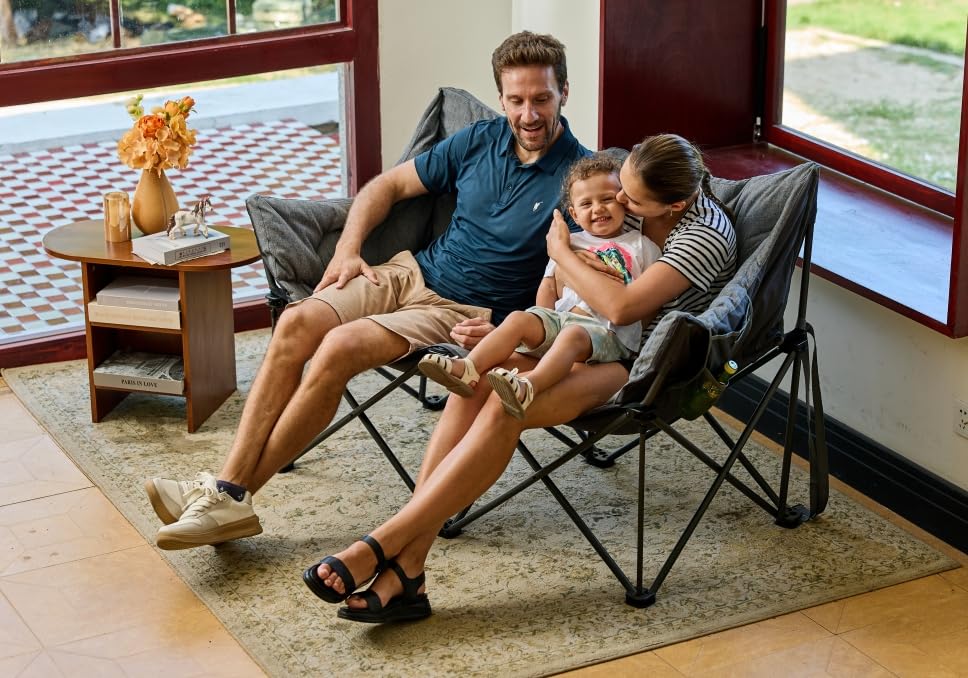 Ever Advanced portable camping chair with compact storage bag.