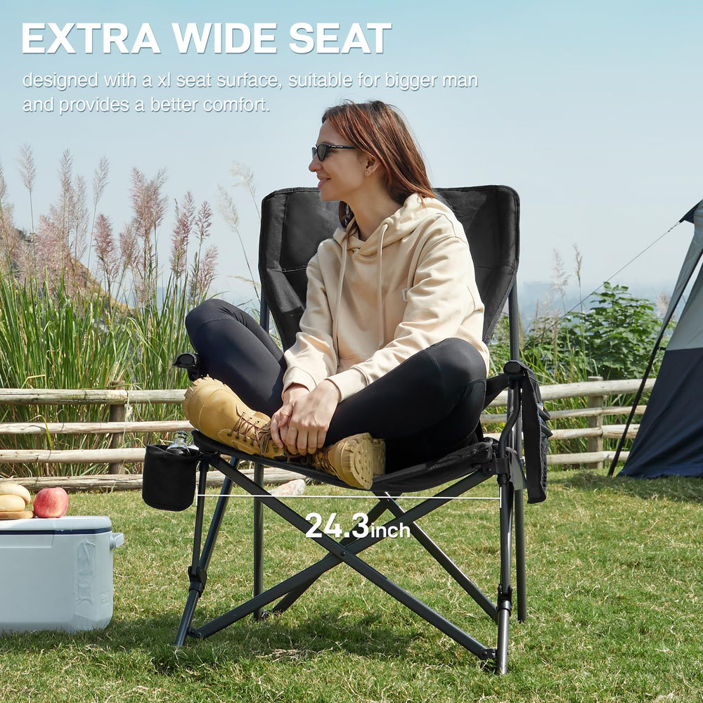 Ever Advanced portable no-assembly chair folds easily for travel