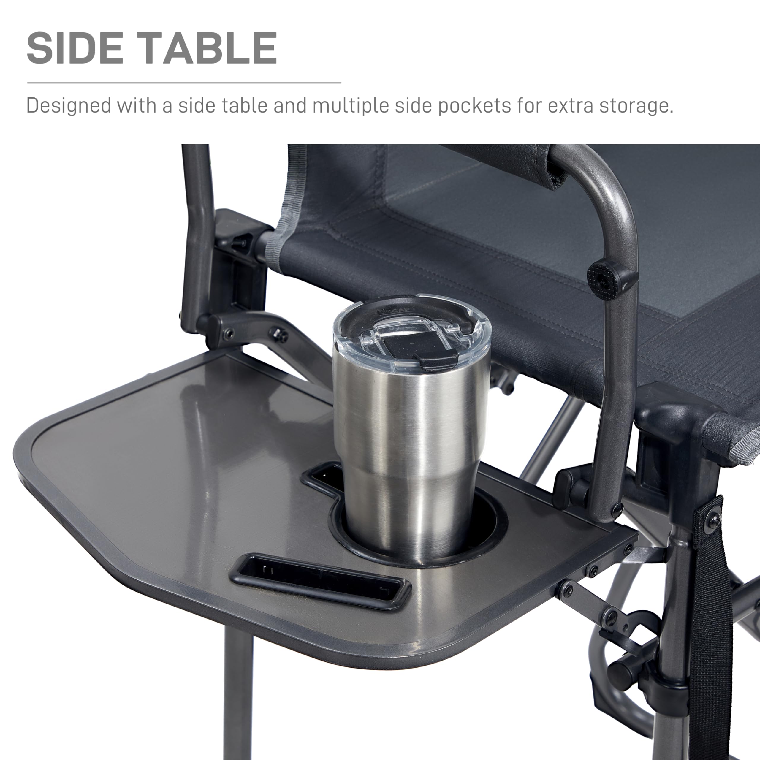 EVER ADVANCED chair provides quick unfold and fold for easy setup.
