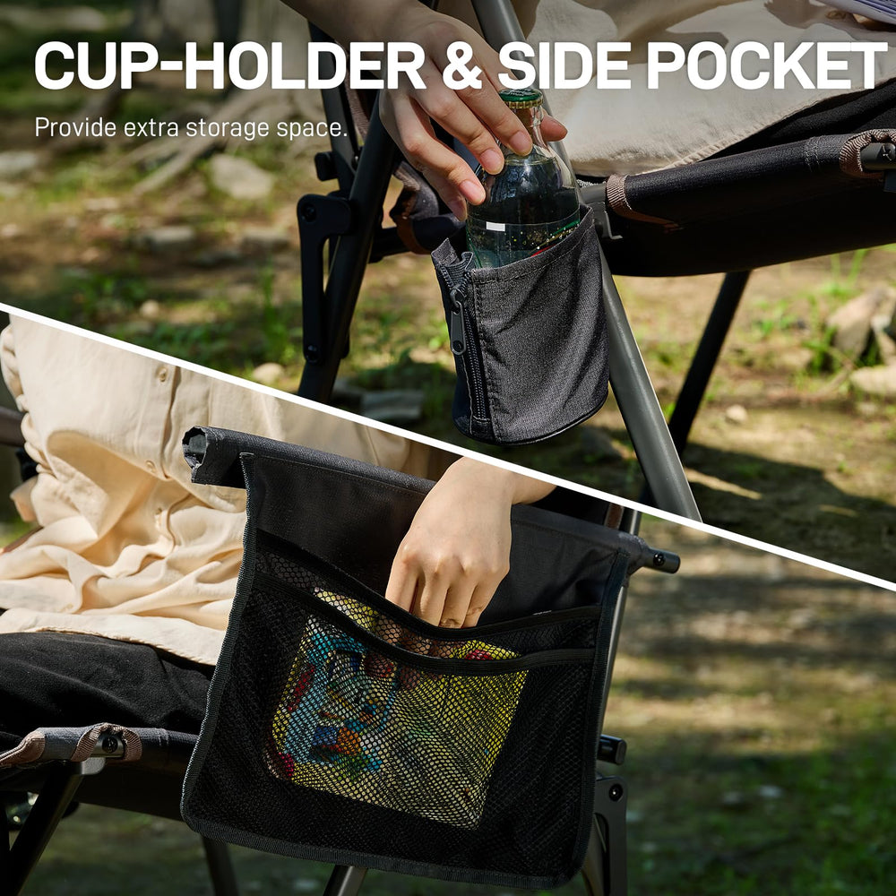 EVER ADVANCED chair supports up to 350 lbs with non-slip feet for stability.