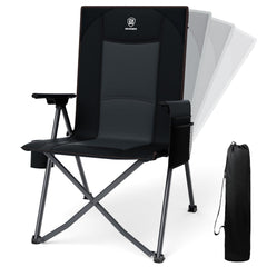 EVER ADVANCED reclining chair assembled view shows sturdy frame for all-day comfort.