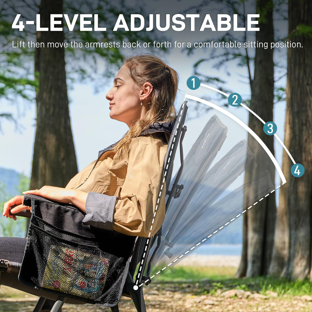 EVER ADVANCED chair with carry bag emphasizes on-the-go convenience for travel.