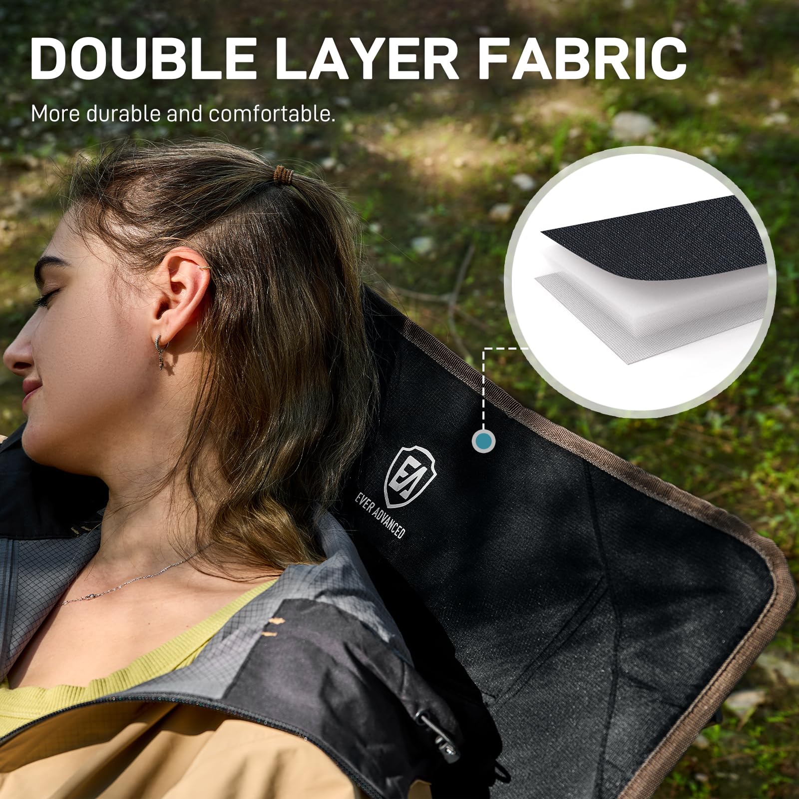 EVER ADVANCED heavy-duty frame ensures durability on trails and lawns.