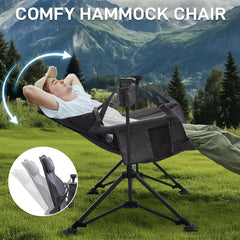 Ever Advanced hammock chair cup holder detachable for on-the-go sipping.