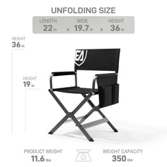EVER ADVANCED seat-height 19-inch provides comfortable seating on location.
