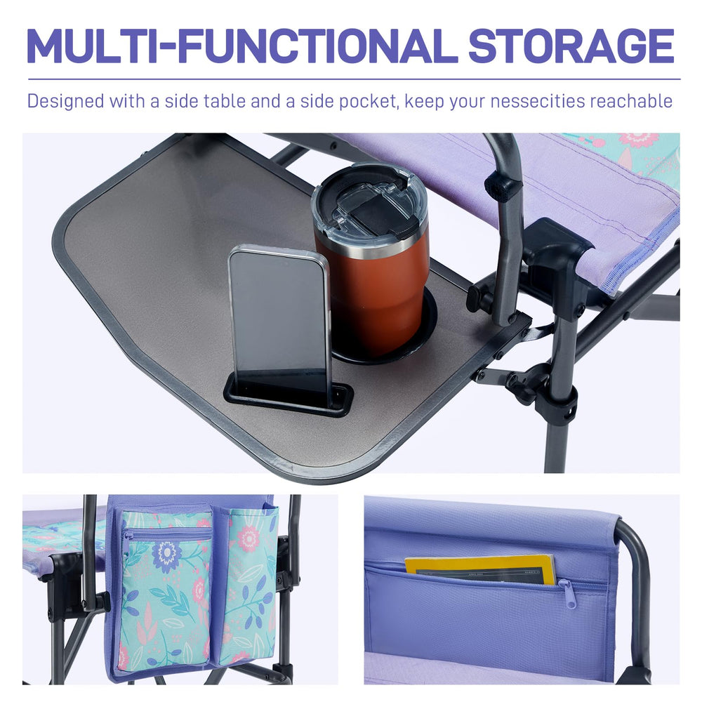 Ever Advanced chair features cup holder and phone slot for convenience.