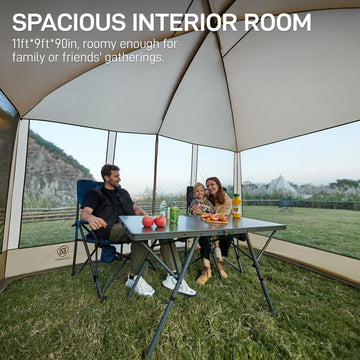 EVER ADVANCED spacious interior 11x9ft suitable for seating and activities