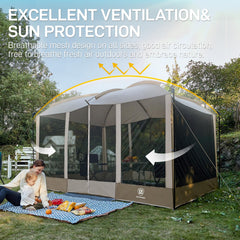 EVER ADVANCED UPF50 sun protection top fabric providing breathable shade