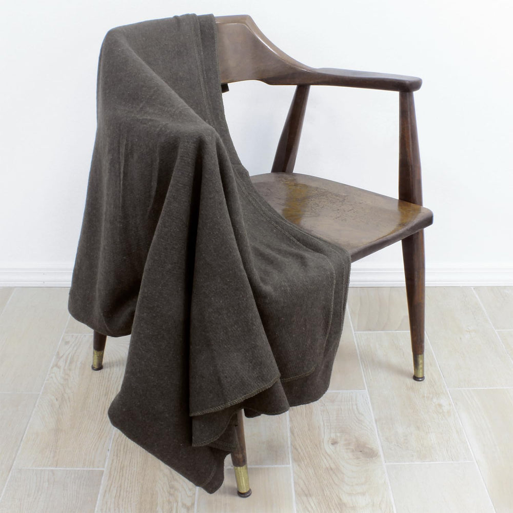 Backpack-friendly Ever Ready grey fire retardant blanket for on-the-go warmth.
