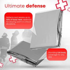 Ever Ready First Aid Mylar blanket emergency-weather protection for unexpected cold snaps.