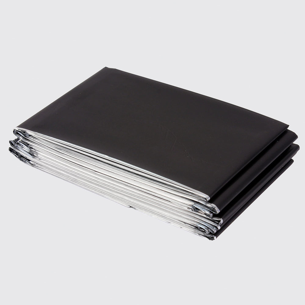 Ever Ready First Aid Mylar blanket stored in a compact pack for easy transport.
