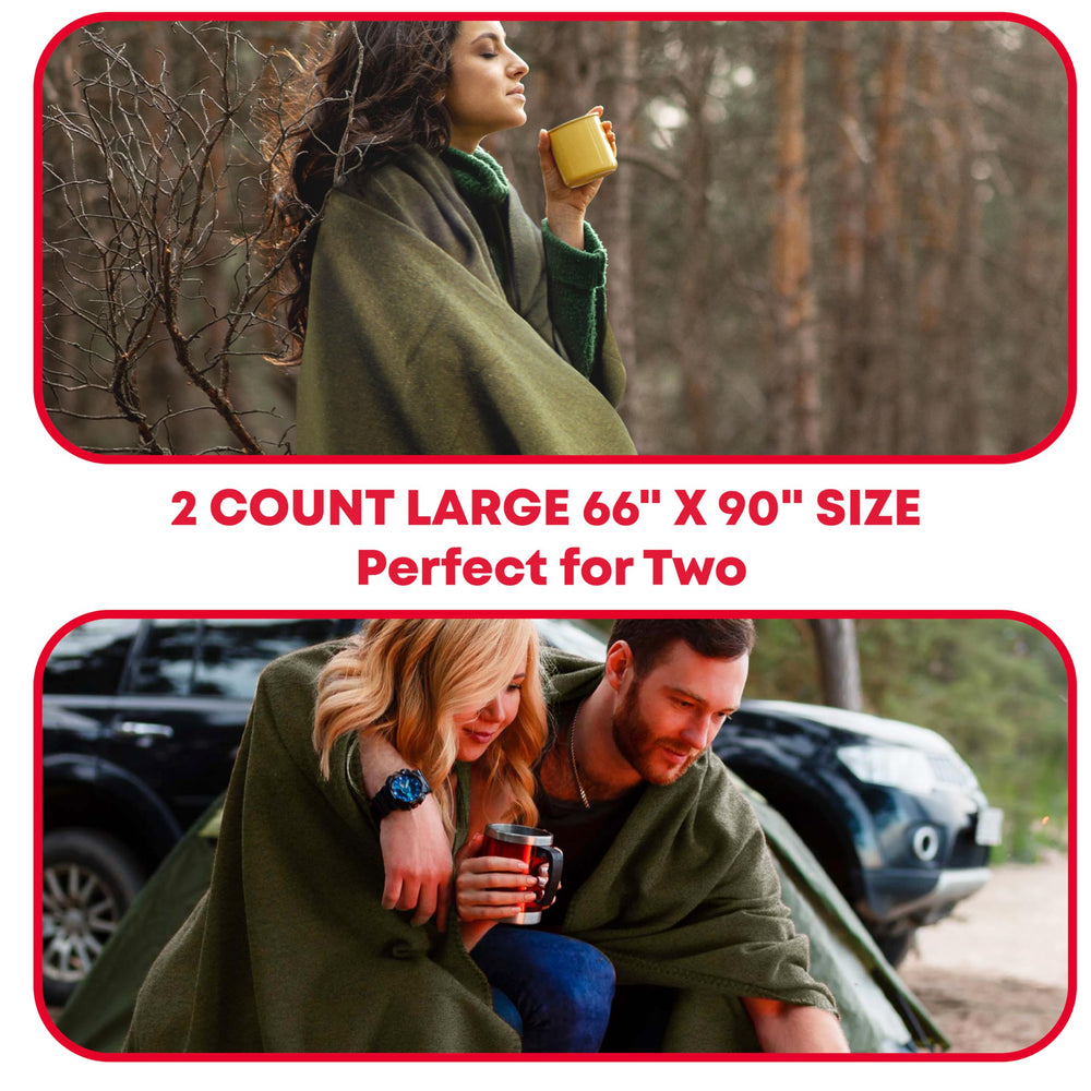 Ever Ready First Aid large 66x90 blanket covering a sleeping area.