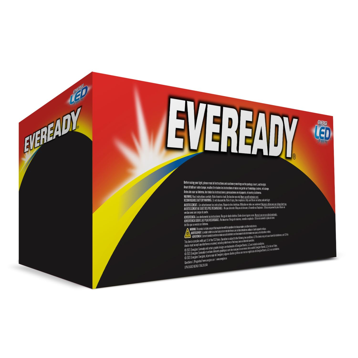 Eveready collapsible lantern offers red night-vision mode for low-light tasks.