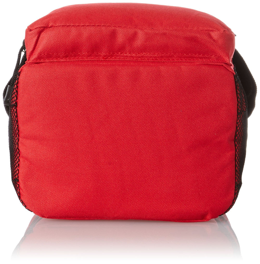 Everest Cooler Lunch Bag red front view showing organized storage