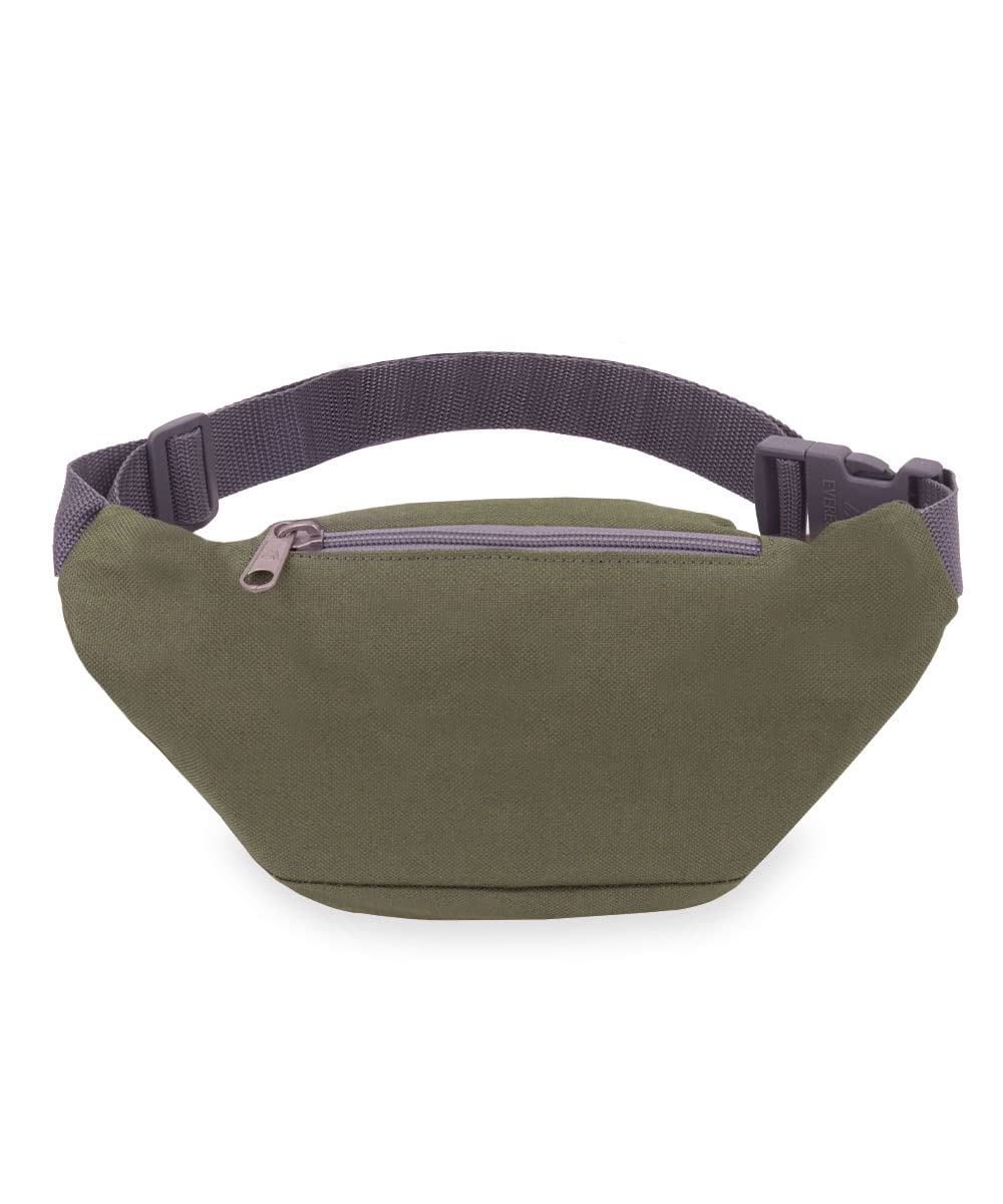 Everest Signature Waist Pack olive back pocket view for valuables security
